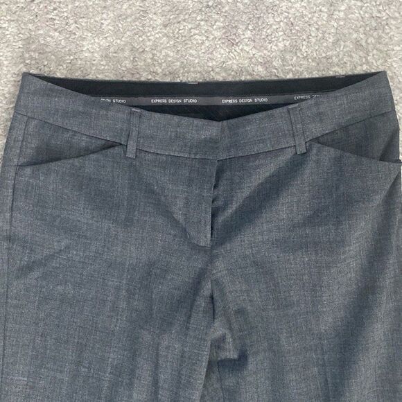 Express Women's Grey Charcoal Editor Dress Work Pants Trousers Sz 6 - Picture 2 of 6